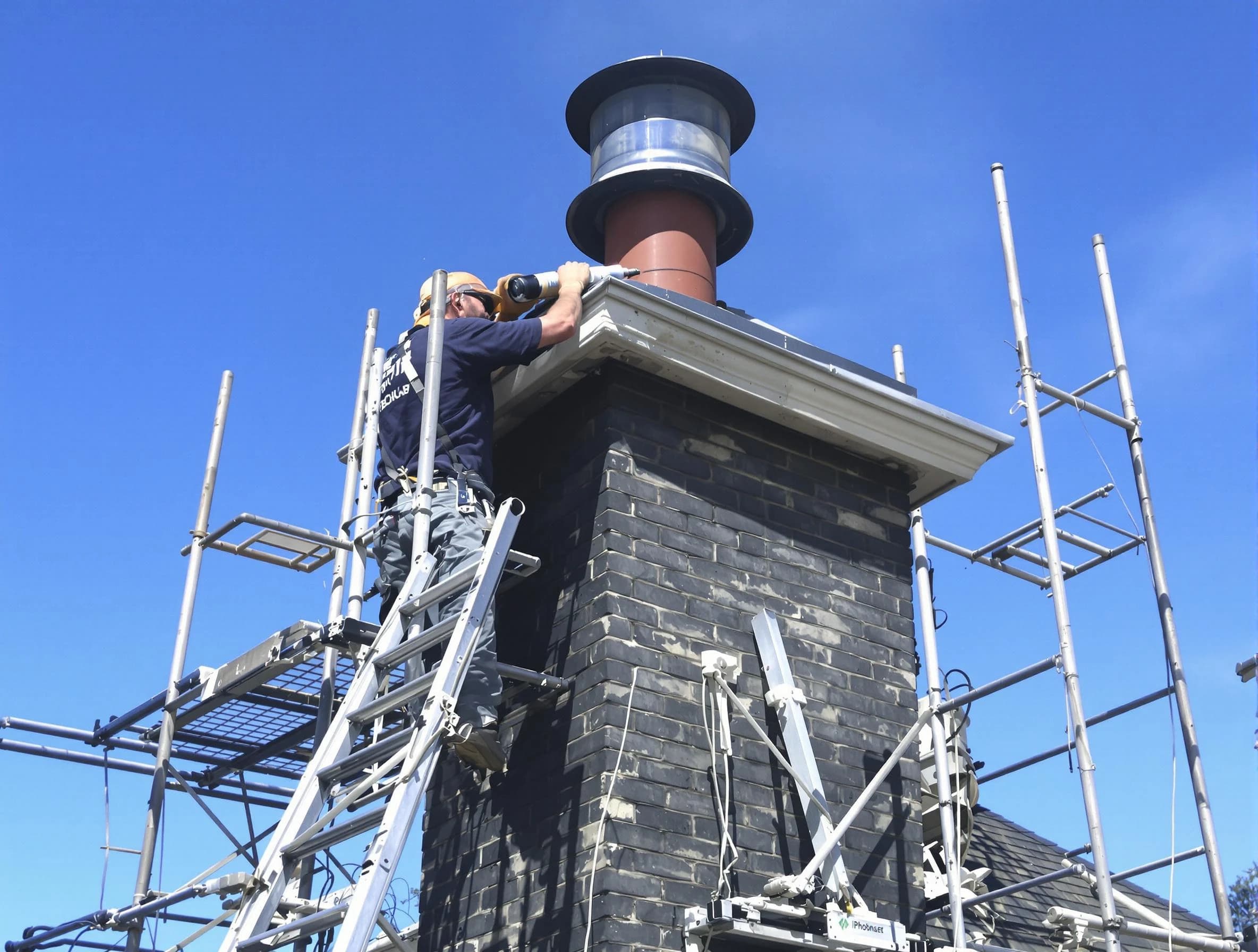 Sturdy chimney crown finished by New Sewickley Chimney Sweep in New Sewickley, PA