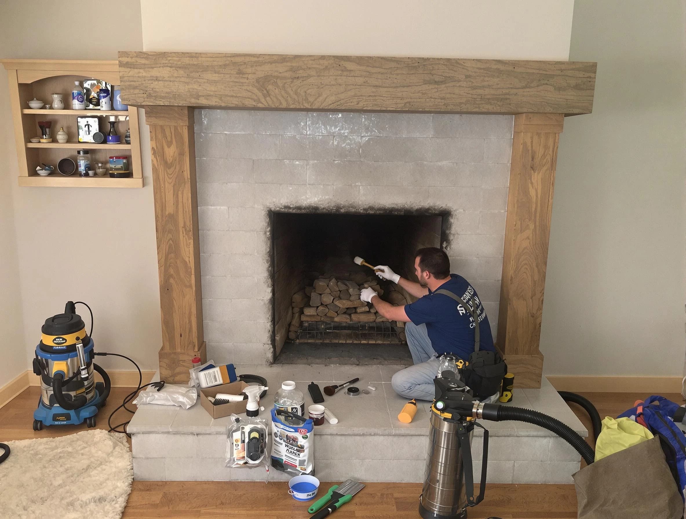 Detailed creosote removal process by New Sewickley Chimney Sweep in New Sewickley, PA