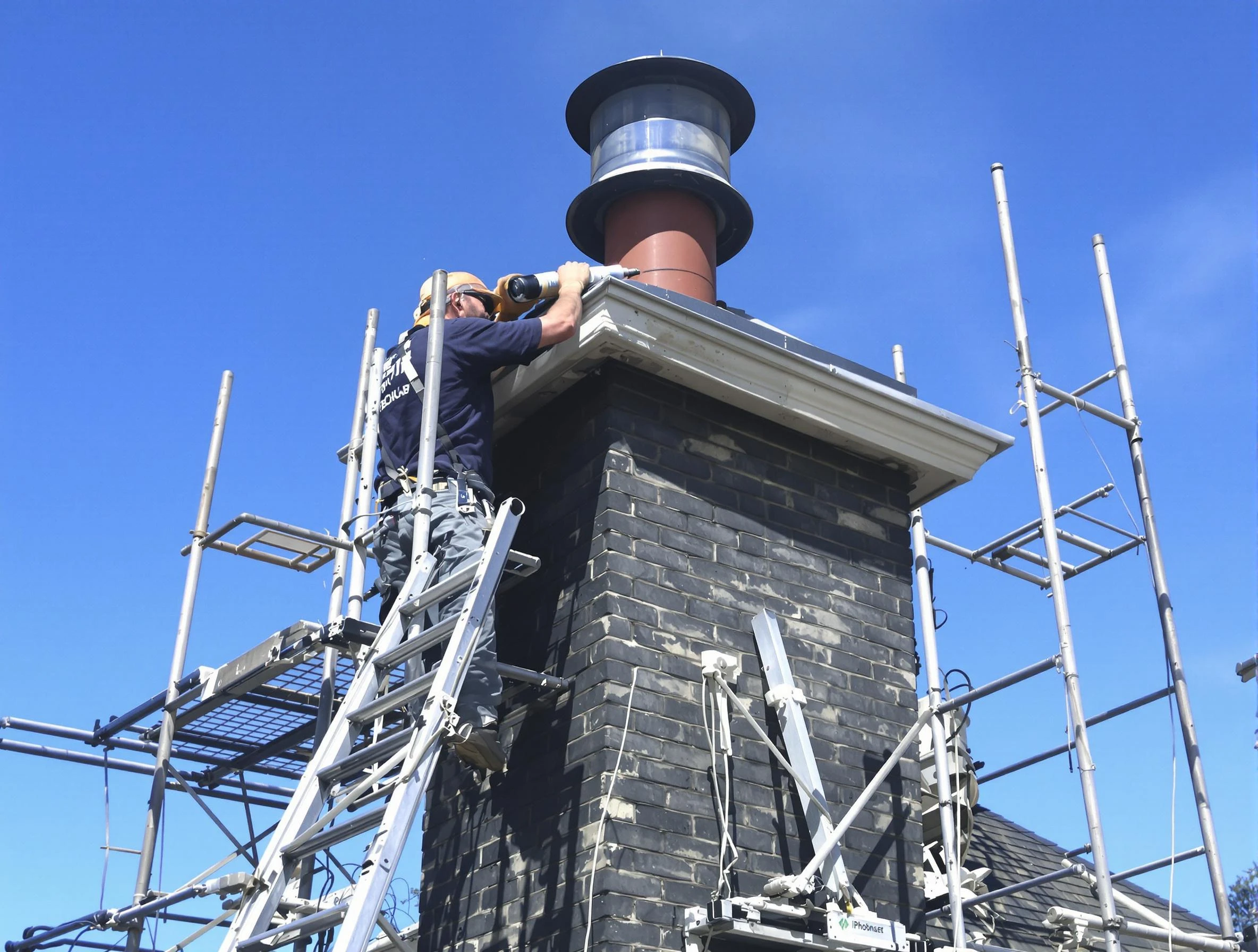 Sturdy chimney crown finished by New Sewickley Chimney Sweep in New Sewickley, PA