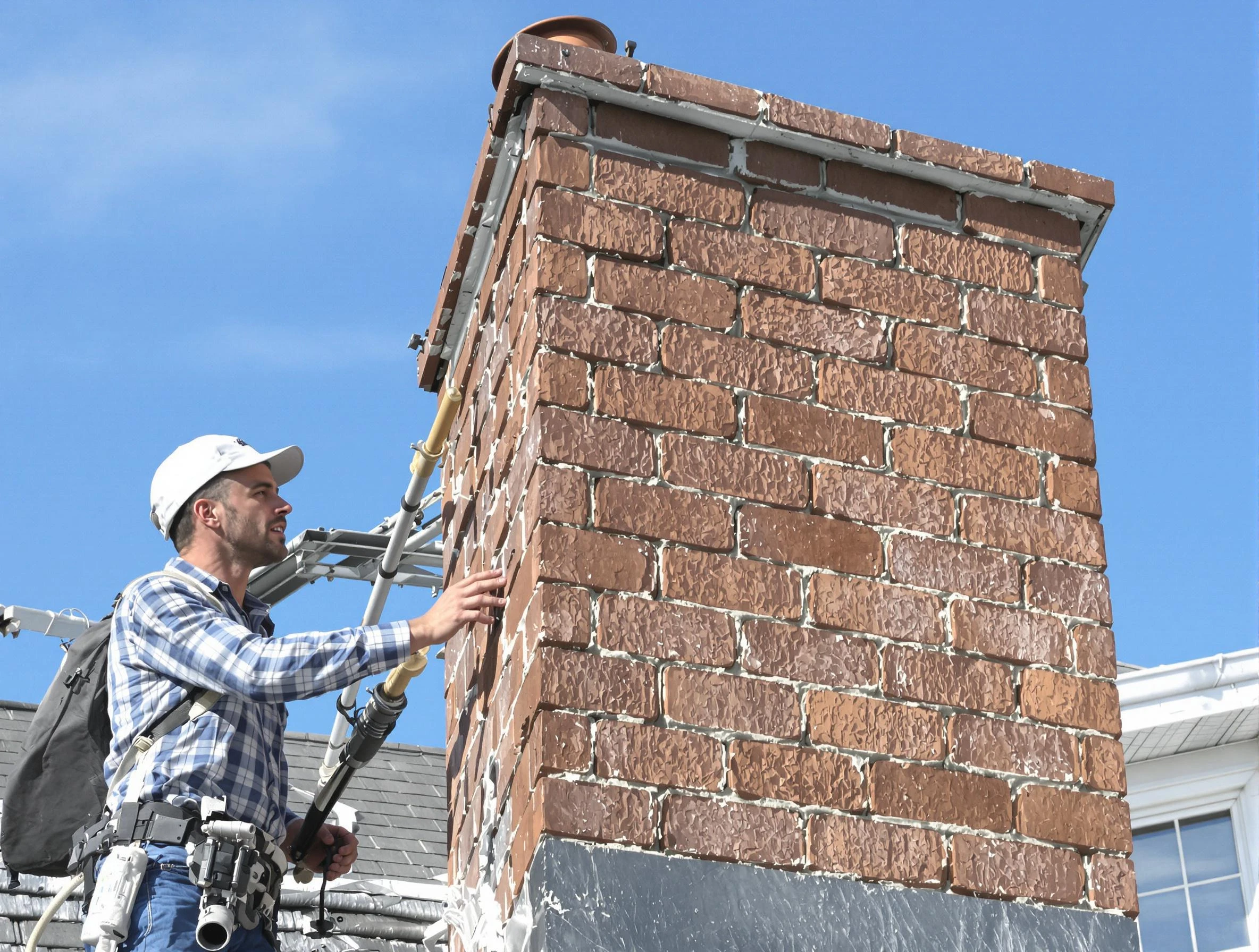 Brickwork for a chimney rebuild by New Sewickley Chimney Sweep in New Sewickley, PA
