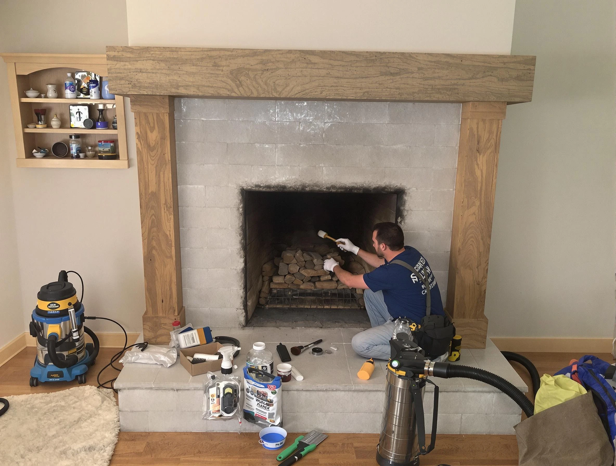 Detailed creosote removal process by New Sewickley Chimney Sweep in New Sewickley, PA